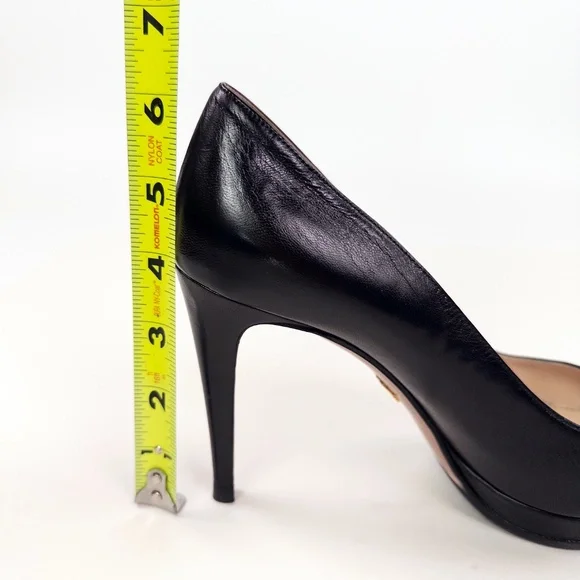 Prada Vitello Lux Platform Pumps Heels - Picture 8 of 9